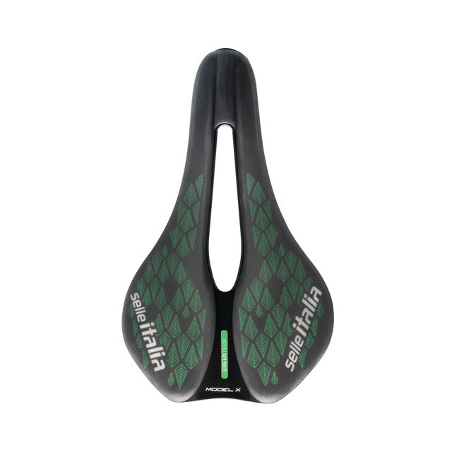 Selim SELLE ITALIA Modelo X GREEN SUPERFLOW LEAF L Carris Fec Verde/Preto