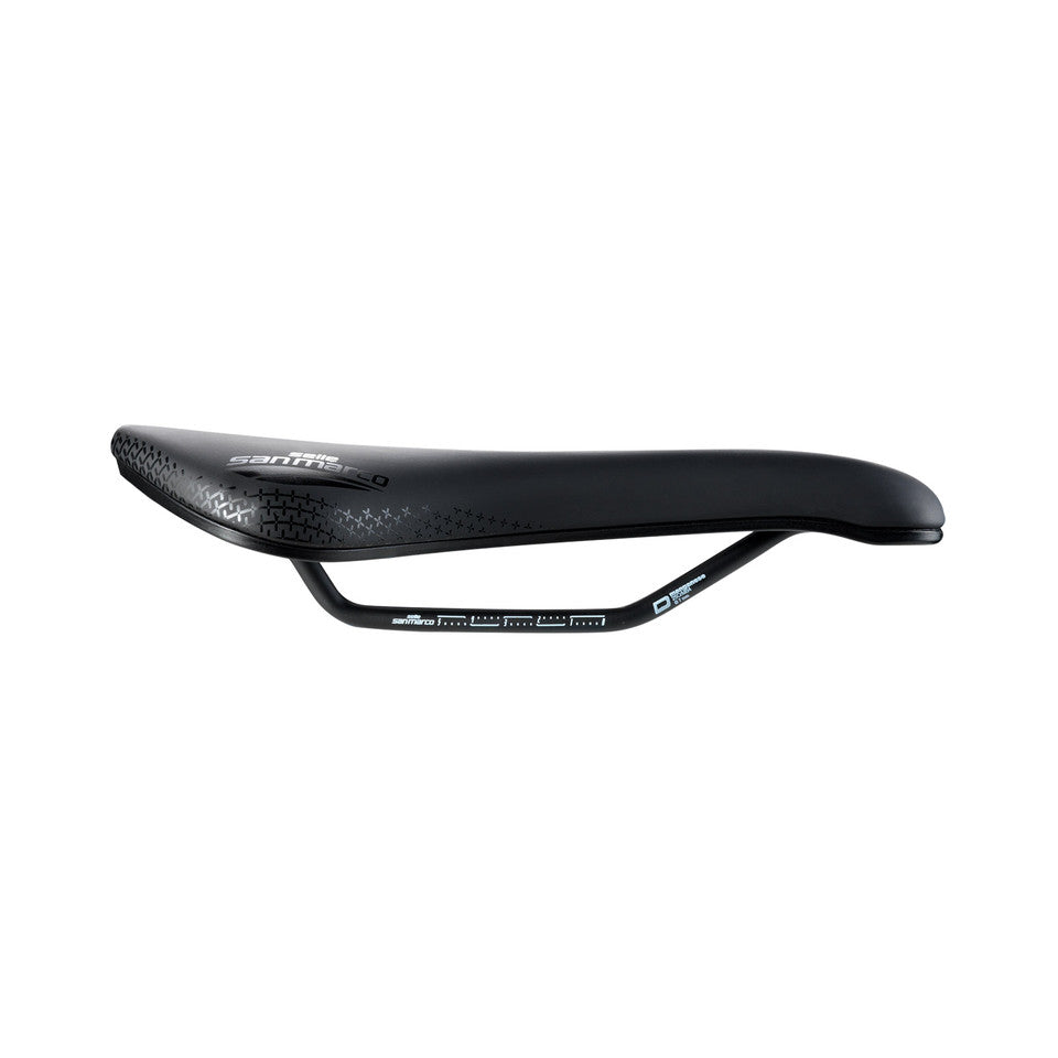 SAN MARCO SHORTFIT 2.0 SUPERCOMFORT OPEN-FIT RACING L3 Saddle 155mm Width Xsilite Steel Rails