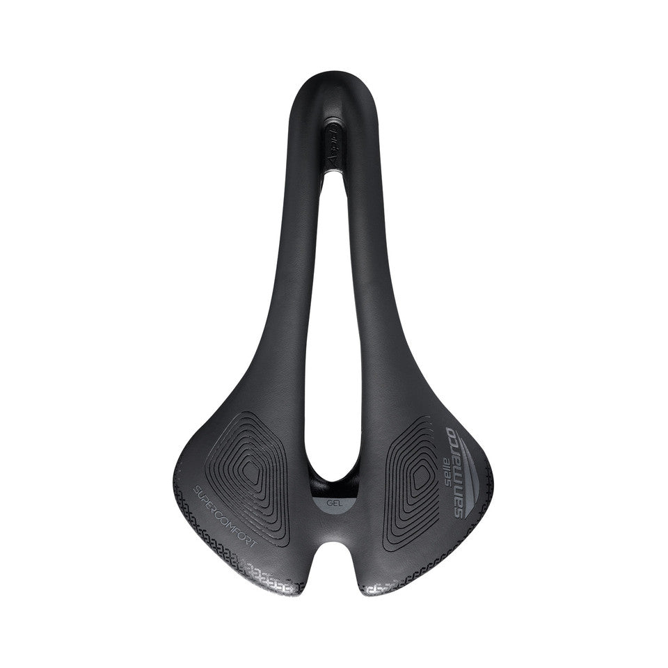 SAN MARCO SHORTFIT 2.0 SUPERCOMFORT OPEN-FIT RACING L3 Saddle 155mm Width Xsilite Steel Rails