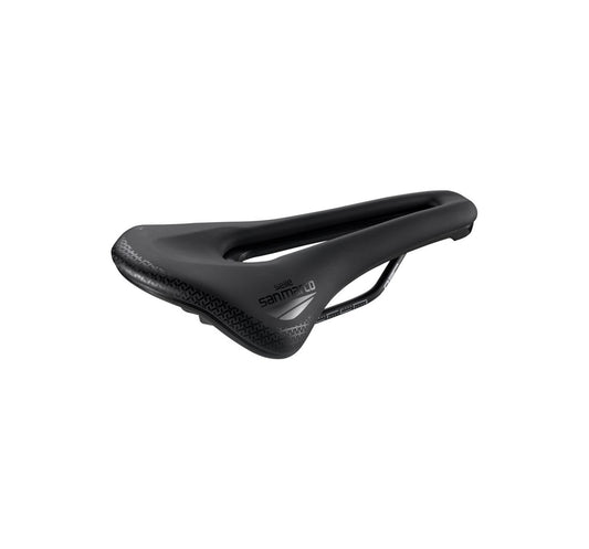 Selim SAN MARCO SHORTFIT 2.0 COMFORT OPEN-FIT DYNAMIC L3 Largura 155mm Carris de alumínio Preto