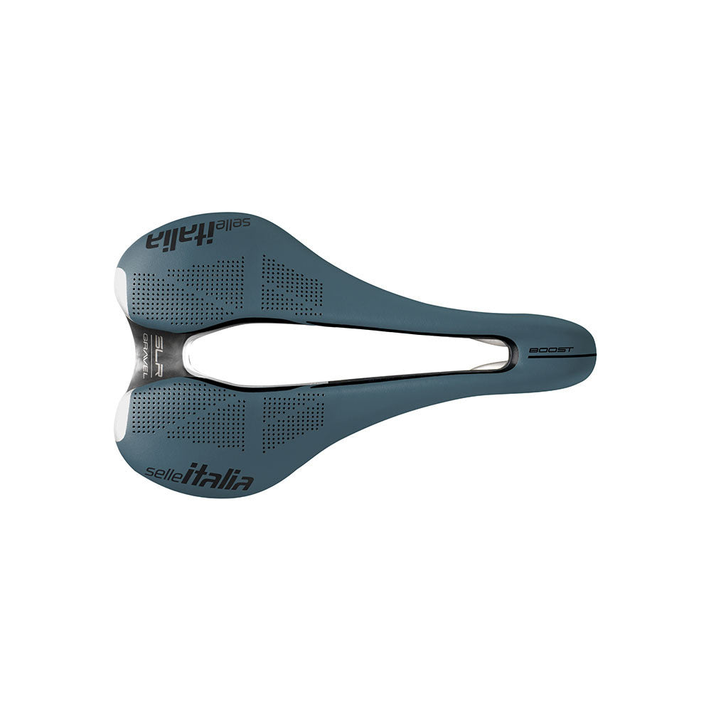 Selim SELLE ITALIA SLR BOOST GRAVEL SUPERFLOW L Tracks TI316 Azul