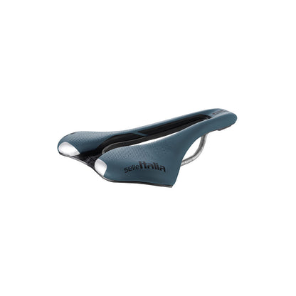 Selim SELLE ITALIA SLR BOOST GRAVEL SUPERFLOW S Rails TI316 Azul