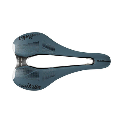 Selim SELLE ITALIA SLR BOOST GRAVEL SUPERFLOW S Rails TI316 Azul