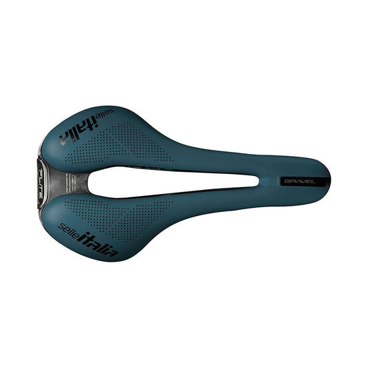 Selim SELLE ITALIA FLITE BOOST GRAVEL SUPERFLOW L Rails TI316 Azul
