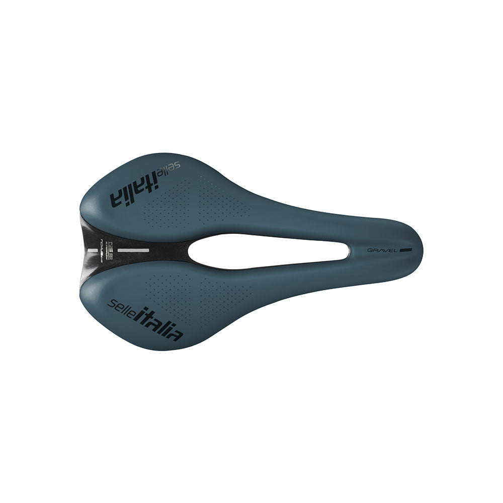 Selim SELLE ITALIA NOVUS BOOST EVO GRAVEL Trilhos SUPERFLOW TM L Azul Manganês