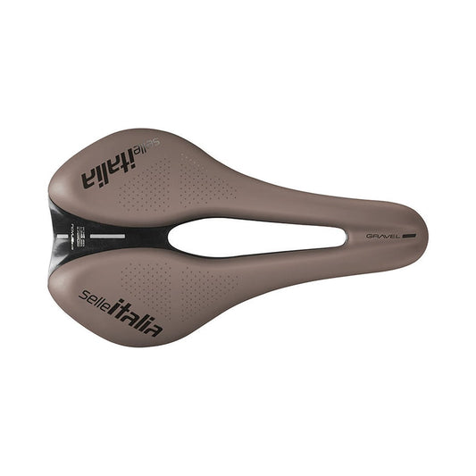 Selim SELLE ITALIA NOVUS BOOST EVO GRAVEL SUPERFLOW TM L Rails Manganês Castanho