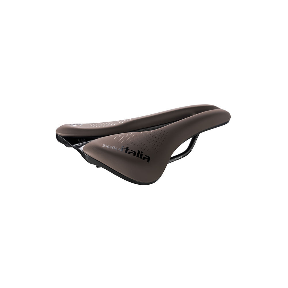 Selim SELLE ITALIA NOVUS BOOST EVO GRAVEL Trilhos SUPERFLOW TM L Castanho Manganês