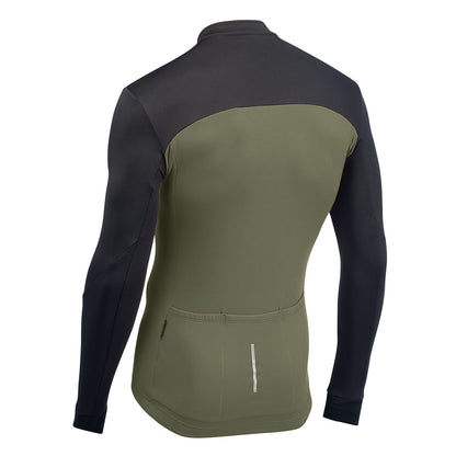 Maillot NORTHWAVE FORCE 2 Mangas Compridas Preto/Caqui