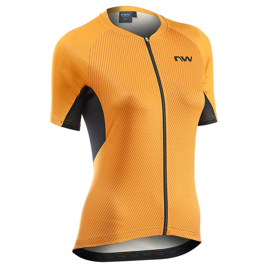 Camisola de manga curta NORTHWAVE FORCE EVO para mulher, cor de laranja