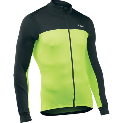 Maillot NORTHWAVE FORCE 2 Mangas Compridas Preto/Amarelo
