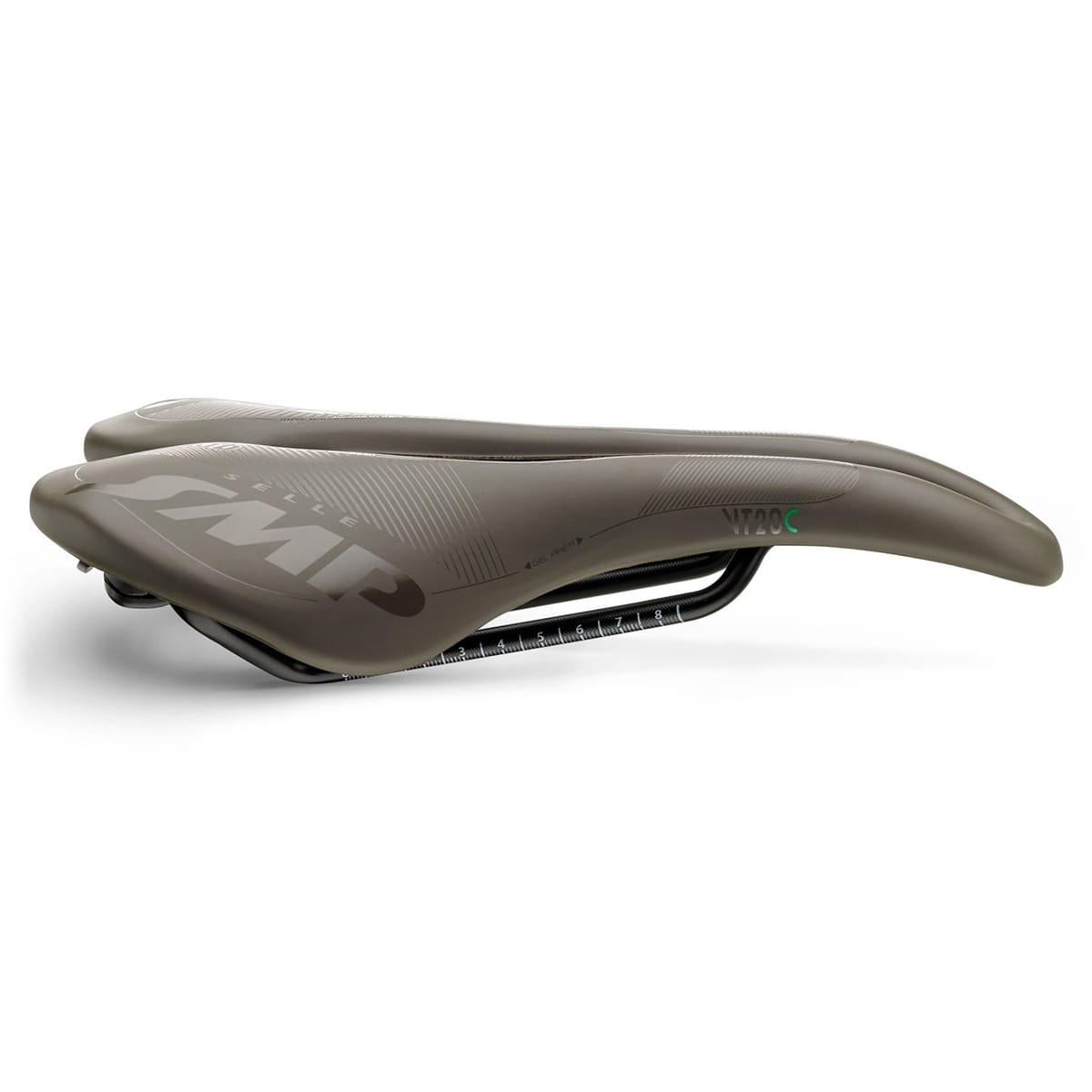 SMP VT20C GEL Saddle 144mm Width Brown Carbon Rails