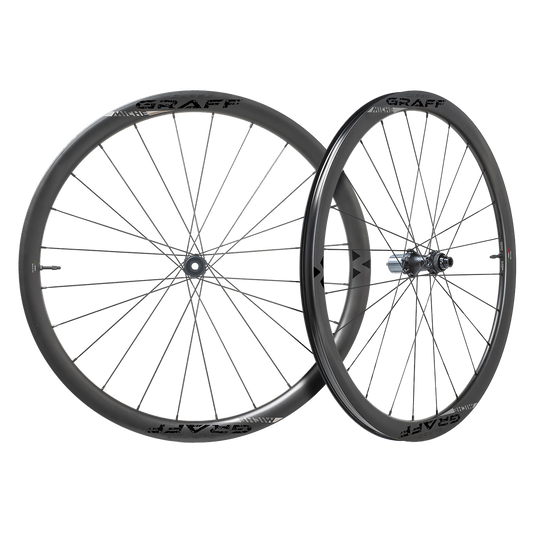 Par de rodas MICHE CARBO GRAFF EVO DISC Tubeless Ready (Center Lock)