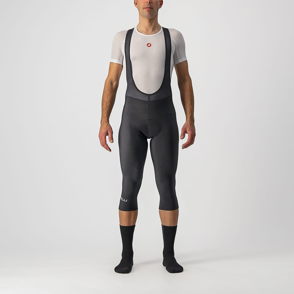 CASTELLI ENTRATA THERMAL 3/4 Bibtights Preto