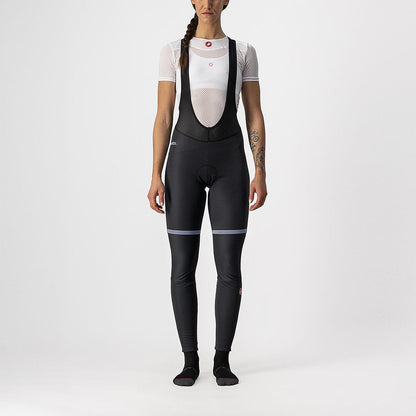 Cuissard Longo com Alças CASTELLI POLARE 3 Mulher Preto