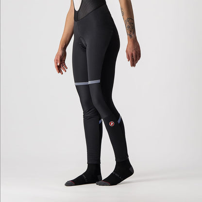 Cuissard Longo com Alças CASTELLI POLARE 3 Mulher Preto