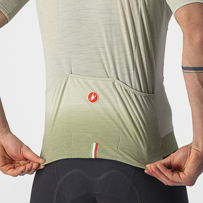 Maillot CASTELLI ESSENZA Mangas Curtas Verde
