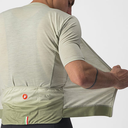 Maillot CASTELLI ESSENZA Mangas Curtas Verde