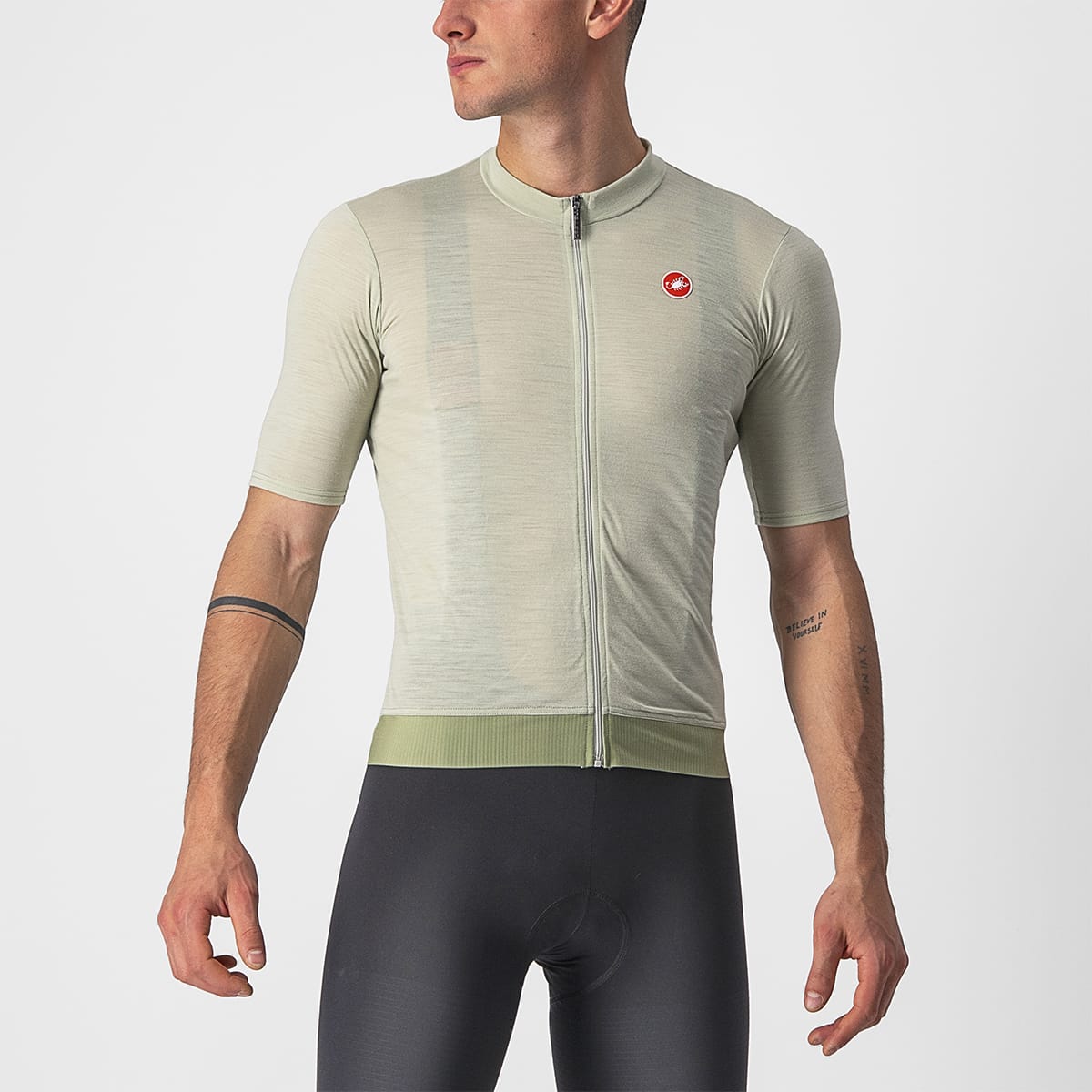 CASTELLI ESSENZA Camisola de manga curta verde