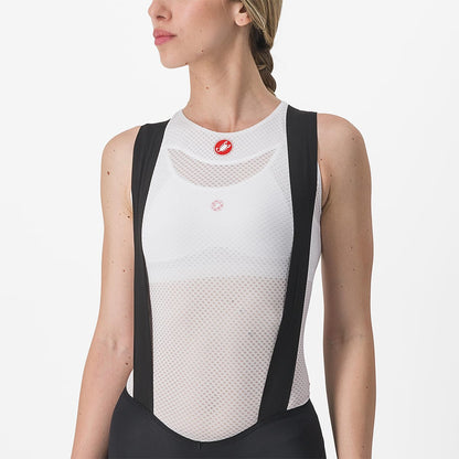 Calção de Ciclismo com Suspensórios CASTELLI ENDURANCE Feminino Preto