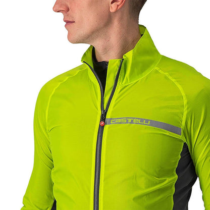 Casaco CASTELLI SQUADRA STRETCH Amarelo/Cinzento