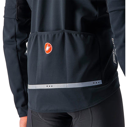 Casaco CASTELLI CONVERTIBLE PERFETTO ROS 2 Preto/Preto Reflex