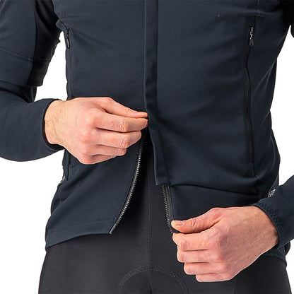 Casaco CASTELLI CONVERTIBLE PERFETTO ROS 2 Preto/Preto Reflex