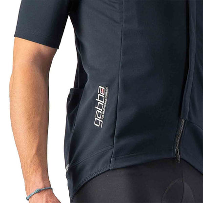 Camisola CASTELLI GABBA ROS 2 Mangas Curtas Preto/Preto Reflex