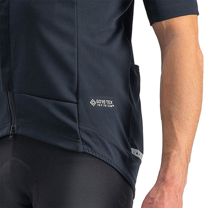 Camisola CASTELLI GABBA ROS 2 Mangas Curtas Preto/Preto Reflex