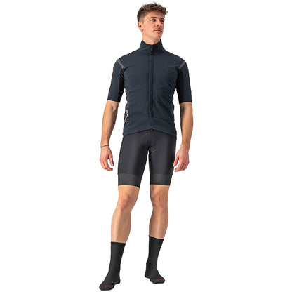 Camisola CASTELLI GABBA ROS 2 Mangas Curtas Preto/Preto Reflex