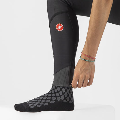 Calção Longo com Bretelas CASTELLI VELOCISSIMA DT Mulher Preto Reflex