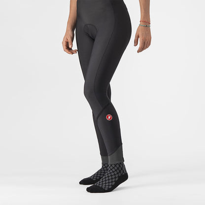Calção Longo com Bretelas CASTELLI VELOCISSIMA DT Mulher Preto Reflex