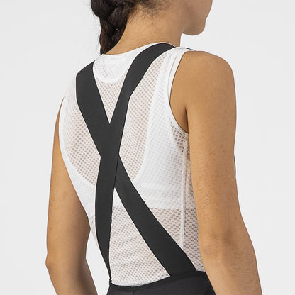 Calção Longo com Bretelas CASTELLI VELOCISSIMA DT Mulher Preto Reflex