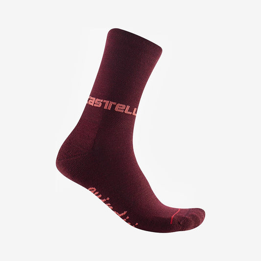 CASTELLI QUINDICI SOFT MERINO Meias para mulher Bordeaux