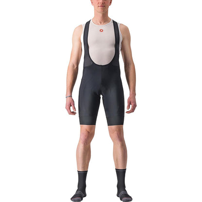 Calções de Ciclismo com Suspensórios CASTELLI ENTRATA 2 Preto