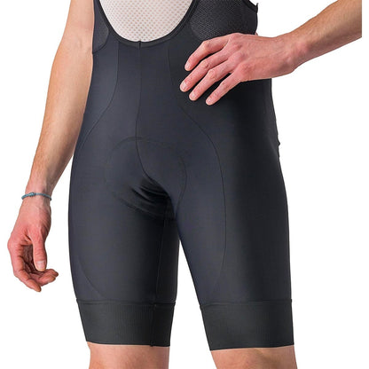 Calções de Ciclismo com Suspensórios CASTELLI ENTRATA 2 Preto