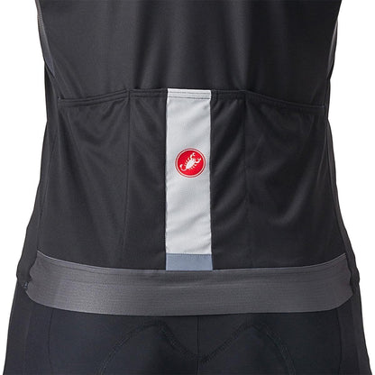 Camisola CASTELLI ENTRATA VI Mangas Curtas Preto/Cinza/Marfim