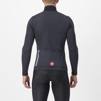 Maillot CASTELLI ENTRATA THERMAL Mangas Longas Preto/Vermelho