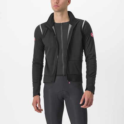 Veste CASTELLI ALPHA DOPPIO ROS Preto/Reflex