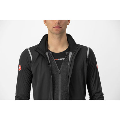 Veste CASTELLI ALPHA DOPPIO ROS Preto/Reflex
