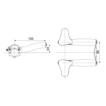 Prolongadores de Guiador DEDA CARBON BLAST