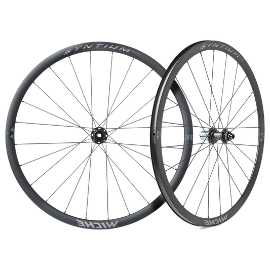 Par de rodas MICHE SYNTIUM AERO DISC Tubeless Ready (bloqueio central)
