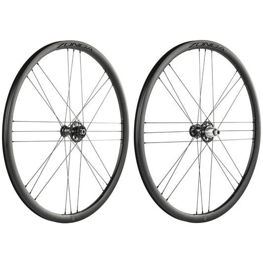 Par de rodas CAMPAGNOLO ZONDA GT C23 33 com pneus (Center Lock)