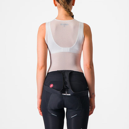 Roupa Interior Técnica CASTELLI PRO MESH Feminina Sem Mangas Branca