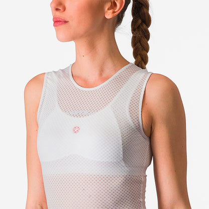 Roupa Interior Técnica CASTELLI PRO MESH Feminina Sem Mangas Branca