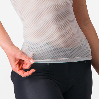 Roupa Interior Técnica CASTELLI PRO MESH Feminina Sem Mangas Branca
