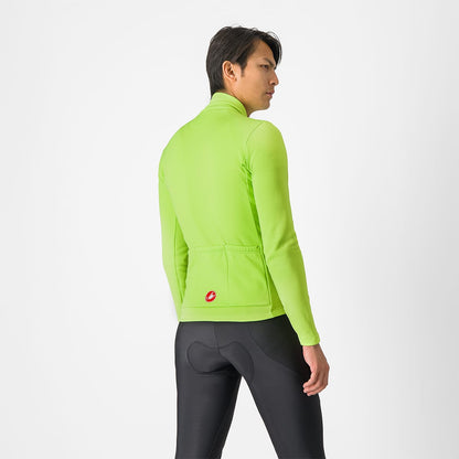 Maillot CASTELLI ENTRATA THERMAL Mangas Compridas Amarelo/Cinzento