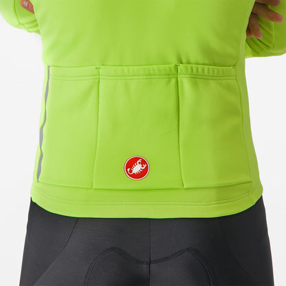 Maillot CASTELLI ENTRATA THERMAL Mangas Compridas Amarelo/Cinzento