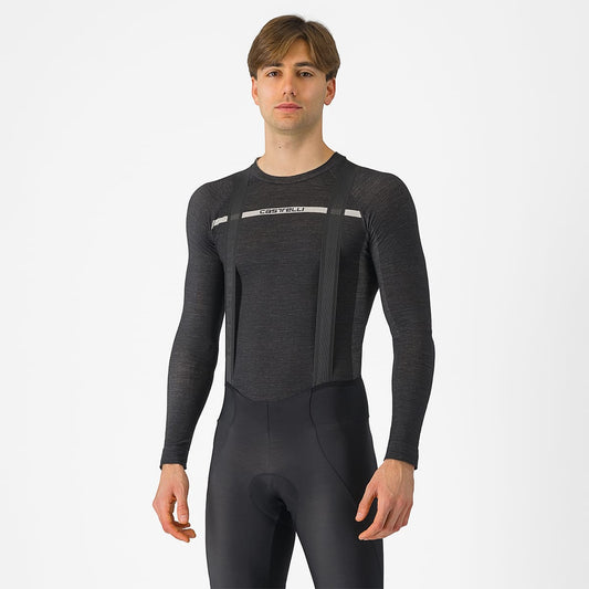 CASTELLI MERINO SEAMLESS Roupa interior de manga comprida Preto