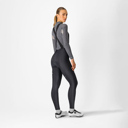 Culote Longo com Alças CASTELLI ESPRESSO DT Mulher Preto