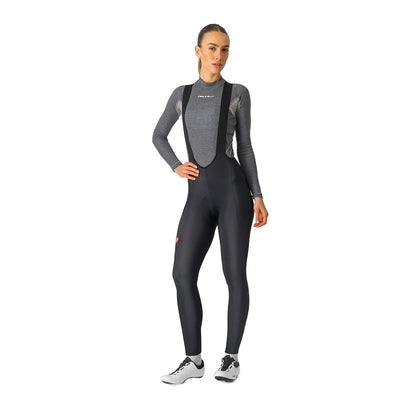 Culote Longo com Alças CASTELLI ESPRESSO DT Mulher Preto